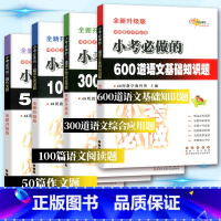 小升初语文全套4本 小学升初中 [正版]小升初6年级语文总复习专项训练68所小考必做的600道语文基础知识题300道语文