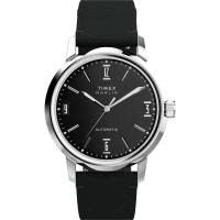 TIMEX/天美时自动机械表黑盘皮带毫米防尘表盘