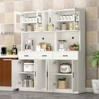 餐边柜现代简约家用茶水柜客厅置物架微波炉柜子厨房橱柜储物柜