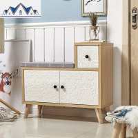 换鞋凳北欧储物鞋柜简约现代收纳凳沙发凳日式玄关凳厅换鞋柜 三维工匠