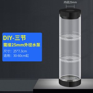鱼缸过滤器三合一净水循环免换水内置潜水泵吸便增氧圆形小型