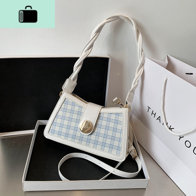 夏天网红时尚包包2020新款潮女包简约单肩斜挎包女百搭ins腋下包NEW LAKE女斜挎包