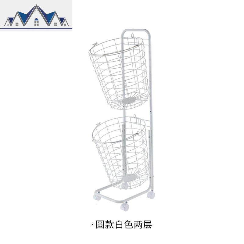脏衣服收纳筐脏衣篮分层收纳双层脏衣篓ins风家用卧室推车 三维工匠收纳篮