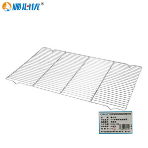 顺心优 304不锈钢蛋糕晾网 带脚款/个