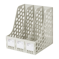 齐心 B2073 资料架(三格) 262*259*291mm 灰