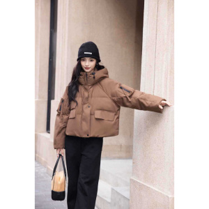 年休闲棉衣新款冬季时尚百搭女款小个子短款加厚棉服