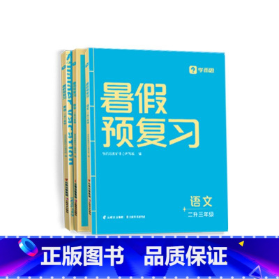 二升三年级(语数英) 小学通用 [正版]学而思暑假预复习 一升二二升三二三四五六年级暑假衔接预习语文数学英语人教版3周复