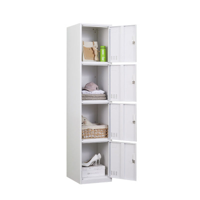 晋舰 更衣柜400mm宽铁皮柜储物柜钢制单人窄收纳柜鞋柜员工柜 四门