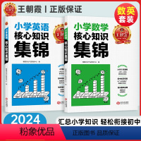 [共2册]数学+英语 小学通用 [正版]2024版小学核心知识集锦语文数学英语知识大盘点一二三四五六年级巩固基础手册重难