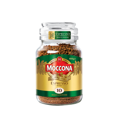 澳洲进口Moccona摩可纳经典Espresso意式10号冻干速溶黑咖啡400g1瓶装大瓶实惠装10号Espresso意式400g