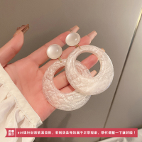 几何圆圈耳环独特小众设计感气质耳钉夸张高级感简约百搭耳饰女送女朋友老婆情人节七夕生日礼物