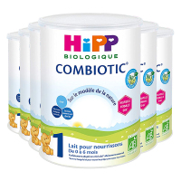法国进口 喜宝Hipp有机1段奶粉 0-6月800g*6罐装