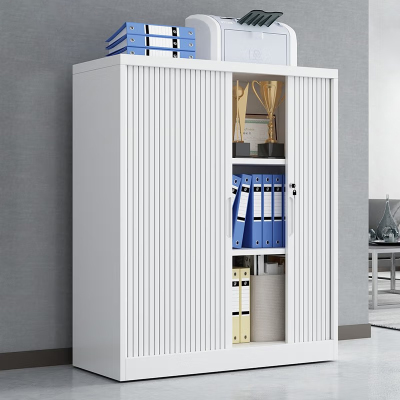 初嘉(CJ)钢制卷门柜文件柜铁皮柜办公柜档案柜资料凭证柜推拉门带锁储物柜 1090高卷门柜