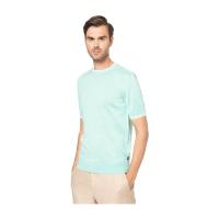 Hugo boss纯棉圆领短袖T恤男简约百搭侧边徽标细节透气舒适夏季上衣