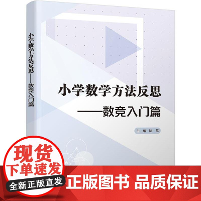 店 小学数学方法反思 数竞入门篇 陆悠 小学奥数学习辅导书籍 一二三四五六年级小学生数学学习技巧大全 电子工业出版社