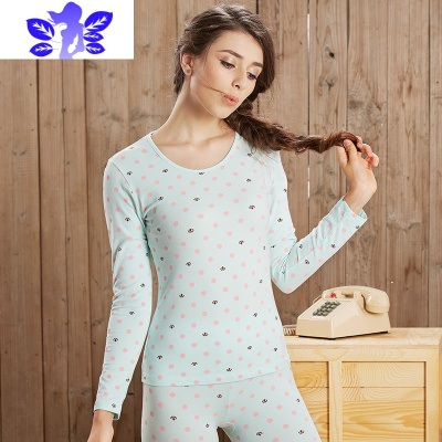 Ideamini秋衣秋裤女学生紧身打底棉毛衫薄款可爱少女保暖内衣套装秋冬