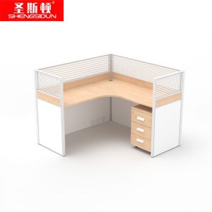 圣斯顿S-SF12414A屏风卡座职员位含活动柜1200*1400*1100mm 欧橡色