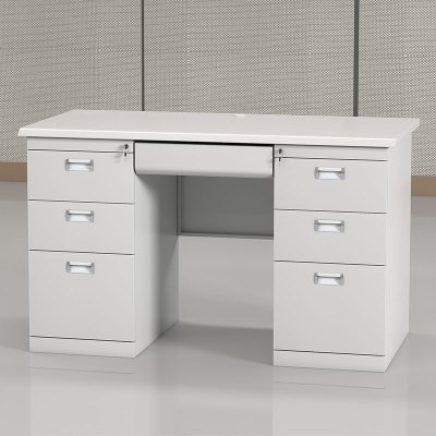 臻远ZY-GZZ-06钢制办公桌职员桌员工桌学生写字台1.4米C款