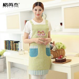 北欧ins风家用厨房网红创意围裙女防水2022新款咖啡师工作服男士
