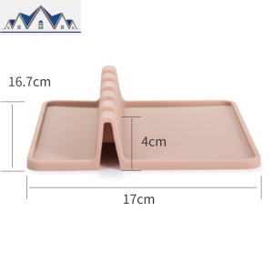 厨房锅铲架家用汤勺筷子锅铲垫托餐具收纳多功能硅胶置物架锅盖架 三维工匠 厨具可立架