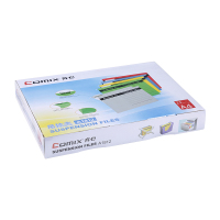 齐心 A1812 纸质易查找挂夹 A4 25个/盒 灰