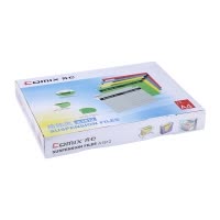 齐心 A1812 纸质易查找挂夹 A4 25个/盒 灰