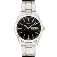 SEIKO/精工 经典商务休闲两用不锈钢石英手表防水防刮耐用多功能腕表