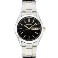 SEIKO/精工 经典商务休闲两用不锈钢石英手表防水防刮耐用多功能腕表