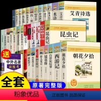 [送读练考]中考必读正版名著36册 [正版]初中生必读名著十二本 朝花夕拾西游记七年级必读书鲁迅原著初一课外阅读书籍书中