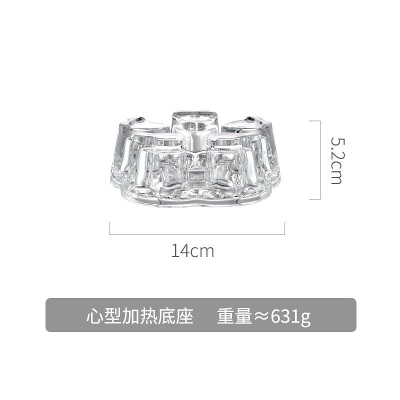 家柏饰(CORATED)家用茶壶套装小号沏茶杯耐热玻璃煮茶带过滤泡茶一人锤纹功夫茶具 加热底座