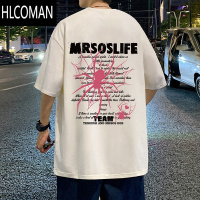 HLCOMAN美式高街短袖T恤男夏季2025新款蜘蛛印花潮牌男装半袖体恤衫