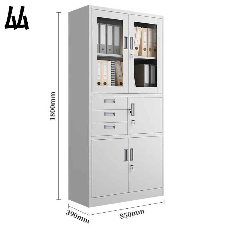 厸档案柜加厚偏三斗台