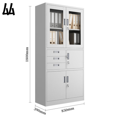 厸档案柜加厚偏三斗台