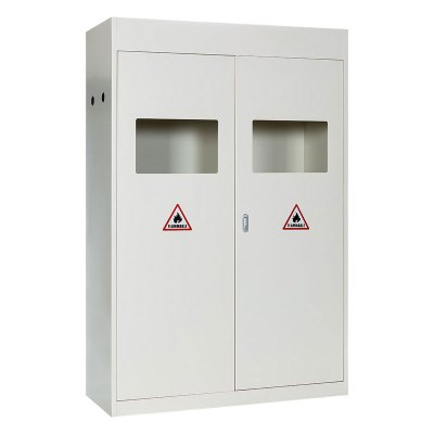 臻远气瓶防爆柜 白色三瓶无报警器