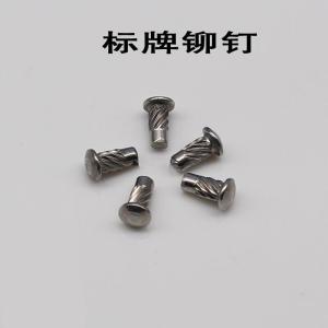 BONJEAN04不锈钢斜纹标牌铆钉 滚花螺旋铆钉 螺纹钉 铭牌铆钉 M2 M2.5