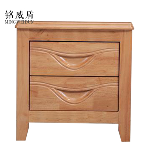 铭威盾床头柜简约现代卧室床边储物柜升级款榉木色50*41*50cm