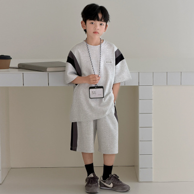 男童夏季套装炸街儿童夏款运动服2026新款大童装夏装短袖两件套潮