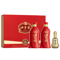 口子窖六年型50度550ml*2礼盒容量升级版节日送礼