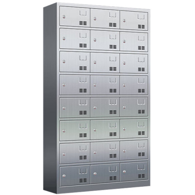 攸形不锈钢餐盘柜24门钥匙款1025*400*1800mm台