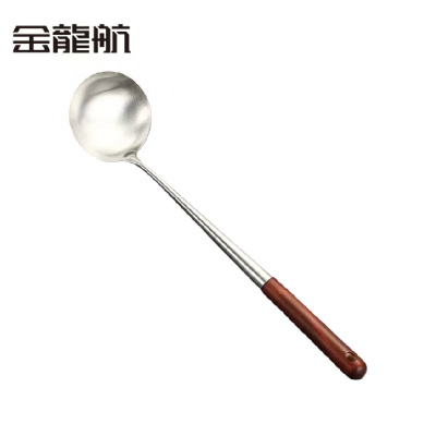 金龙航 不锈钢木柄汤勺/个