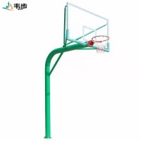 韦步GDY-1圆管固定篮球架户外标准地埋式球场成人体育训练篮球架
