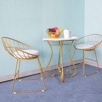 阳台小桌椅组合网红懒人现代简约三件套欧式休闲椅子一桌两椅
