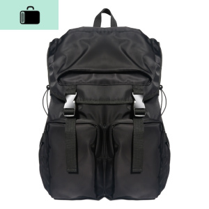 韩版大容量双肩包男时尚潮流背包轻便休闲简约学生书包旅行包袋女NEW LAKE 黑色 黑色