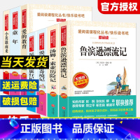 [六年级必读]7本全套 [正版]全套7册 快乐读书吧六年级上下册阅读课外书书目小学版童年爱的教育鲁滨逊漂流记爱丽丝漫游奇