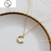 韩版字母项链女锁骨链ins嘻哈毛衣链长款百搭简约颈链潮网红学生 JiMi
