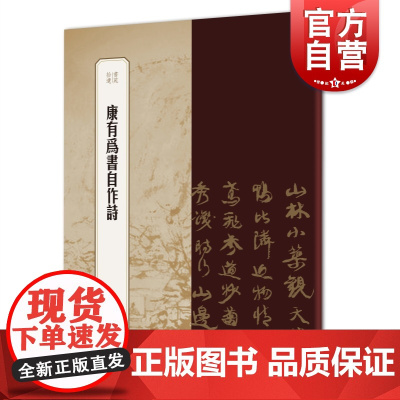 康有为书自作诗 书苑拾遗篆隶行书一体南海体中楷碑学一天阁诗稿清代汉字碑帖上海辞书出版社书法艺术篆刻字帖素材