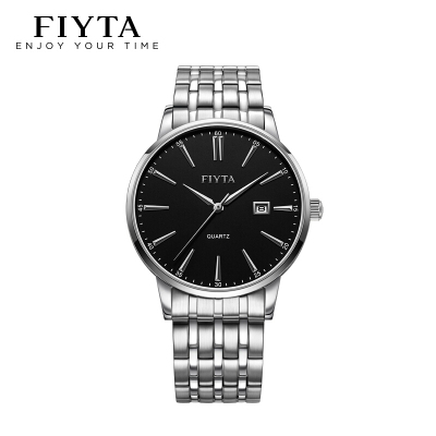 飞亚达手表女简约钢带防水石英表女表男女款情侣对表男表DG/L802002.WBW黑色男表DG802002.WBW