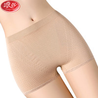 浪莎langsha女士内裤女式中腰四季平角裤抑菌蜂巢短裤裤头1条