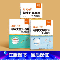 90%家长选择[文言文古诗+名著导读+文学常识]3本 初中通用 [正版]初中名著导读考点默写精练七八九年级中考阅读考点一