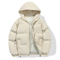 男装冬季新款棉衣男女同款情侣休闲纯色连帽面包服加厚保暖男外套